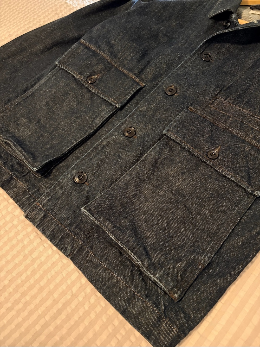 Lemaire Unisex Boxy Denim Jacket Indigo - Picture 4 of 8
